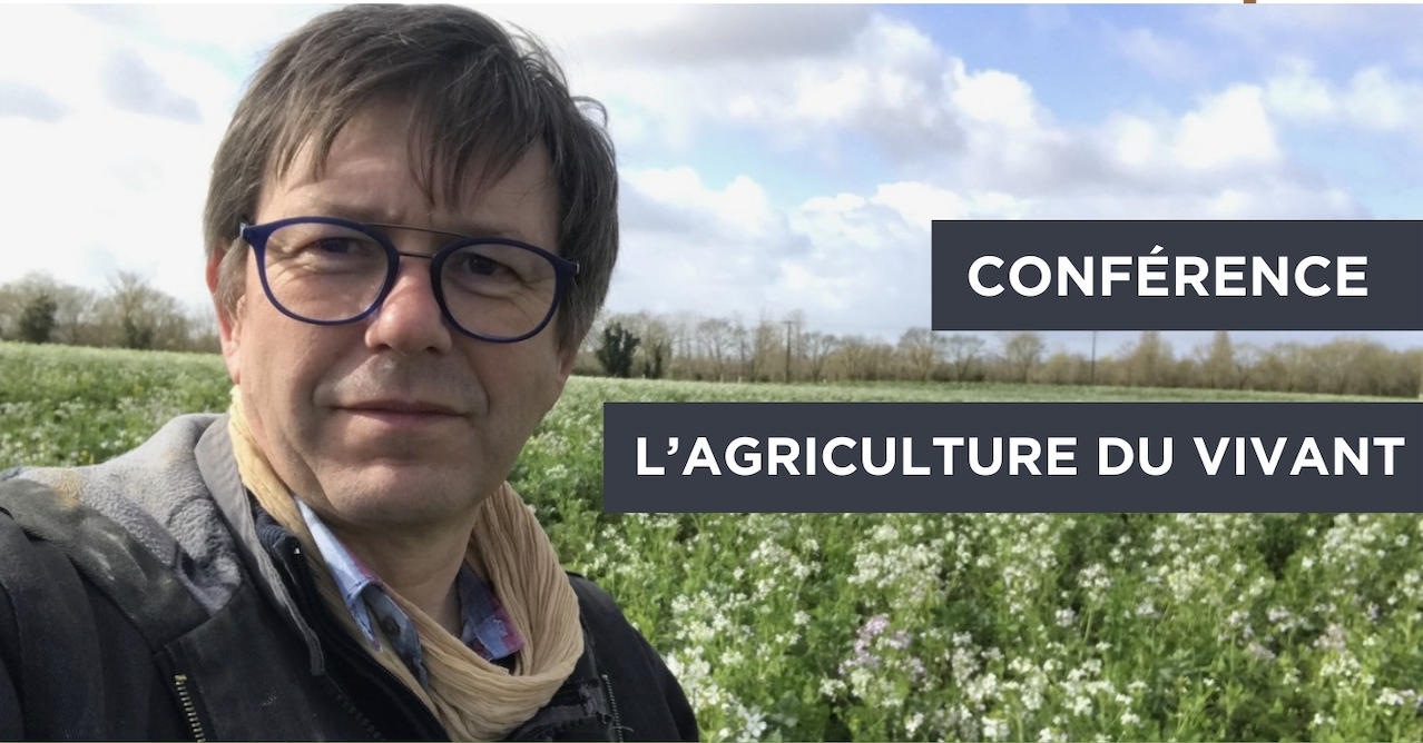 L'affiche de la conférence de Frédéric Thomas pour Terres Vivantes
