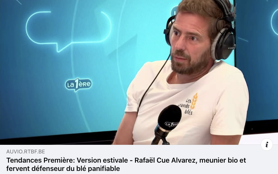 Rafael Cue Alvarez, créateur du Moulin des Grands Blés, lors de son passage à la RTBF