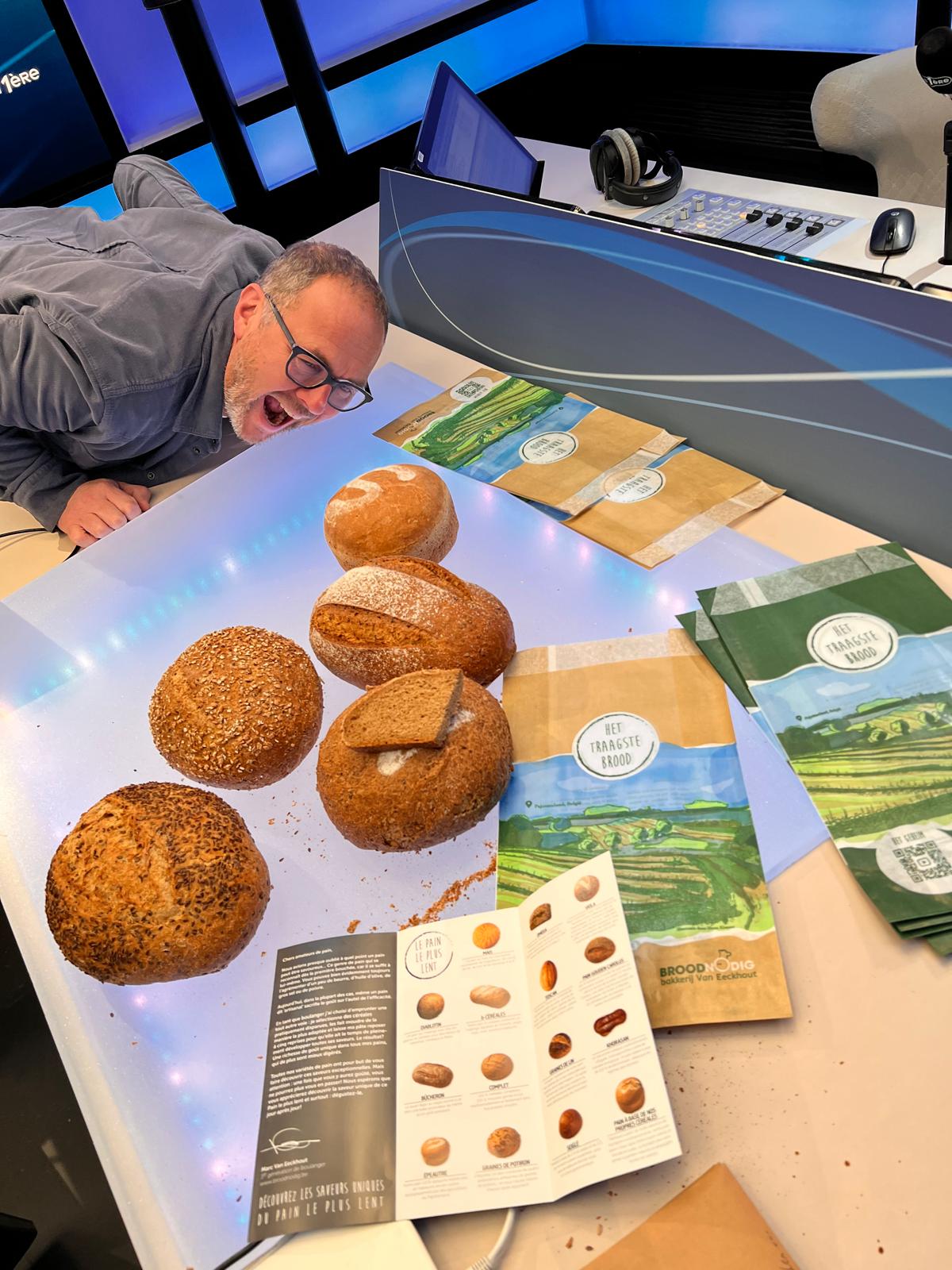 Les pains présentés lors de l'émission Tendances Première de la RTBF