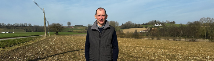 Philippe Lagneau, agriculteur en grandes cultures à Frasnes-lez-Anvaing et membre de Terres Vivantes