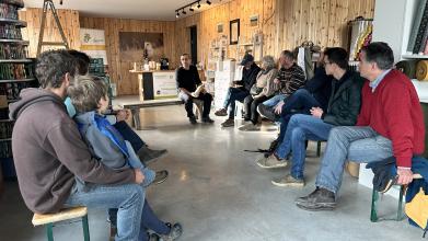 Philippe Belche, de la Ferme de Habaru, détaille le système de sa ferme