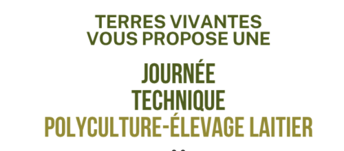 Le flyer de notre journée technique à la Ferme Bossut