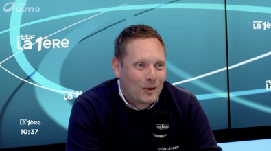 Benoit Genin, le cofondateur d'Agronuts, lors de notre passage à la RTBF