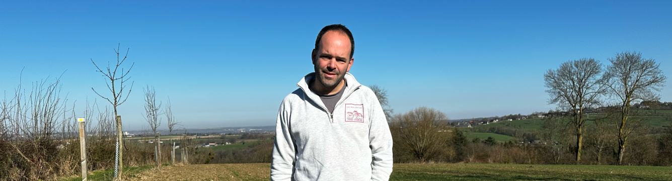 Benoît Tyberghien, polyculteur-éleveur à Dalhem et associé dans les Moulins du Val Dieu à Hombourg
