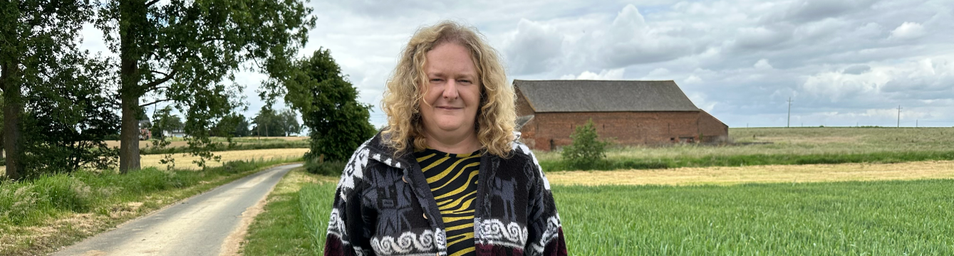 Anne-Marie Meert, agricultrice en grandes cultures à la Ferme Pannebroeck à Enghien