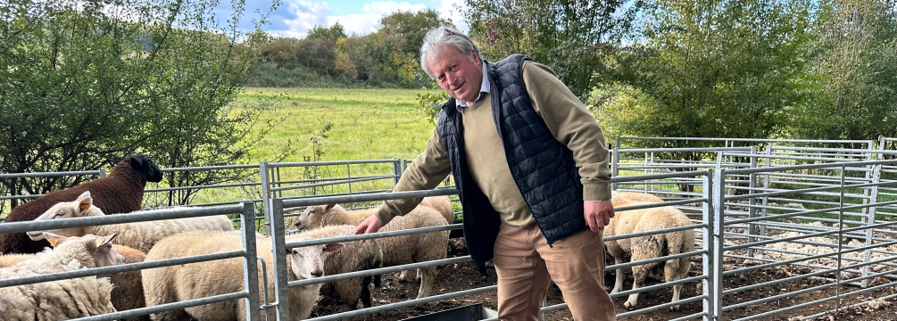 Roland Cartrysse, polyculteur-éleveur de moutons à Philippeville