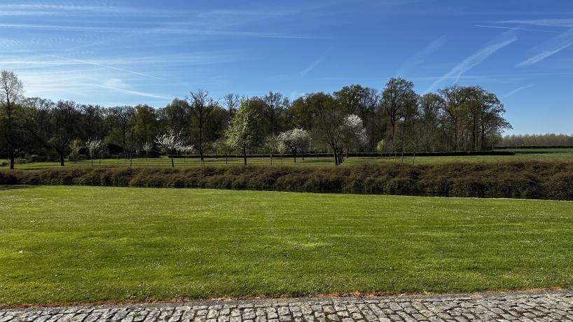 Un verger complété de bandes enherbées à la ferme de Waanrode
